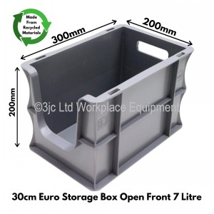 Heavy Duty Stacking Euro Box 30cm 7 Litre Open Front